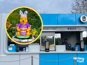 Disney World popcorn stand and Winnie the Pooh bucket