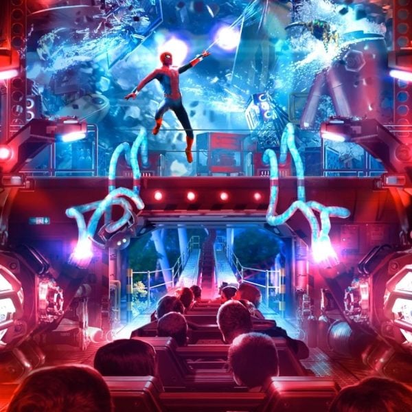 new Spider-Man roller coaster at Shanghai Disneyland