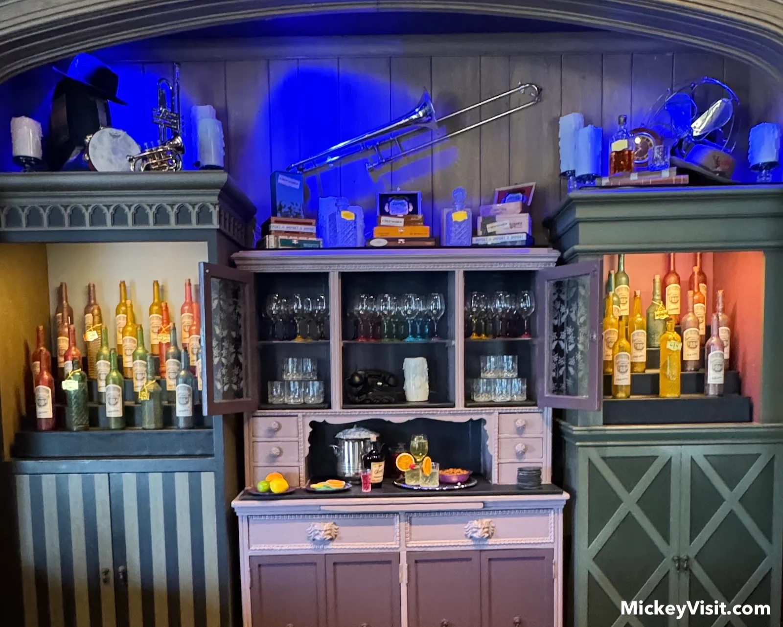 Close up of the decorative bar in new seating area