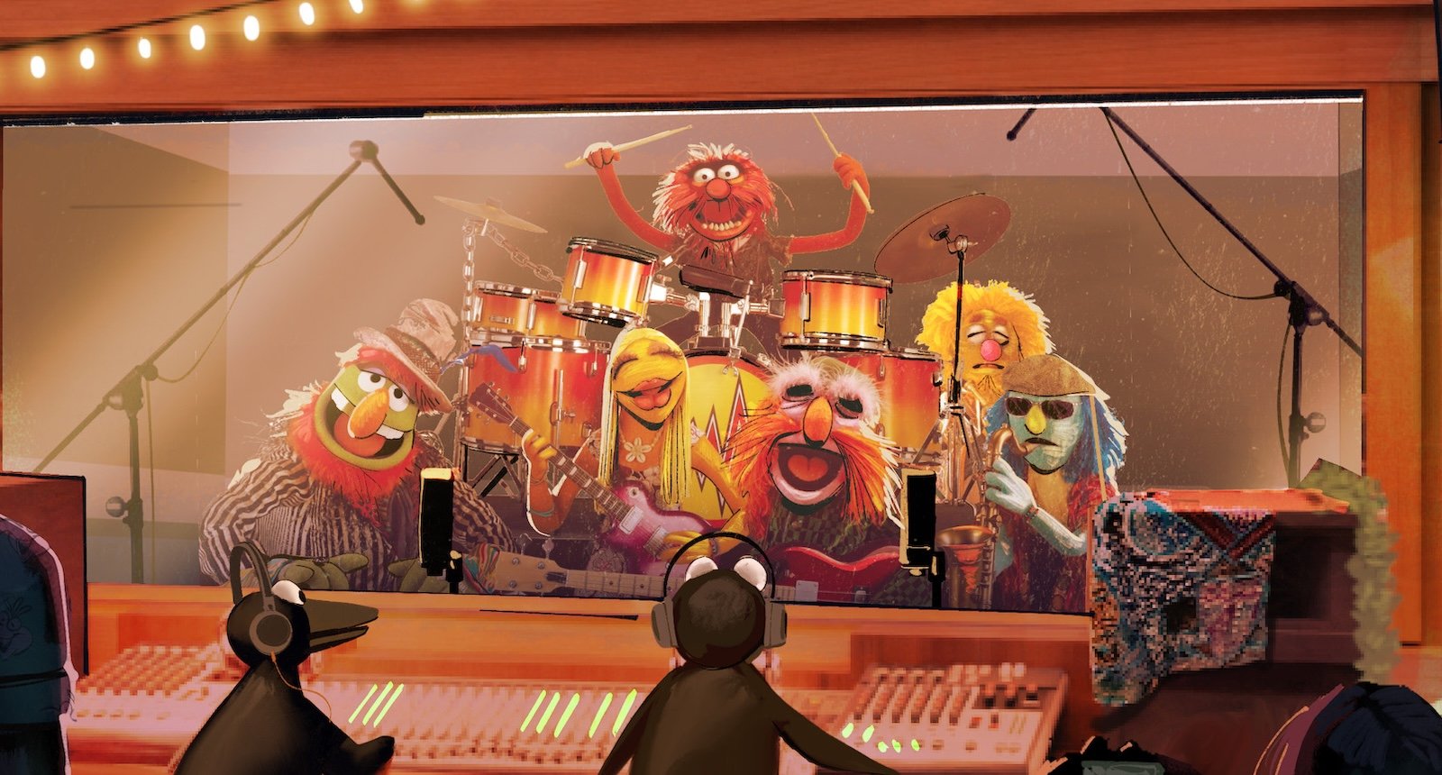 Muppets band, penguins