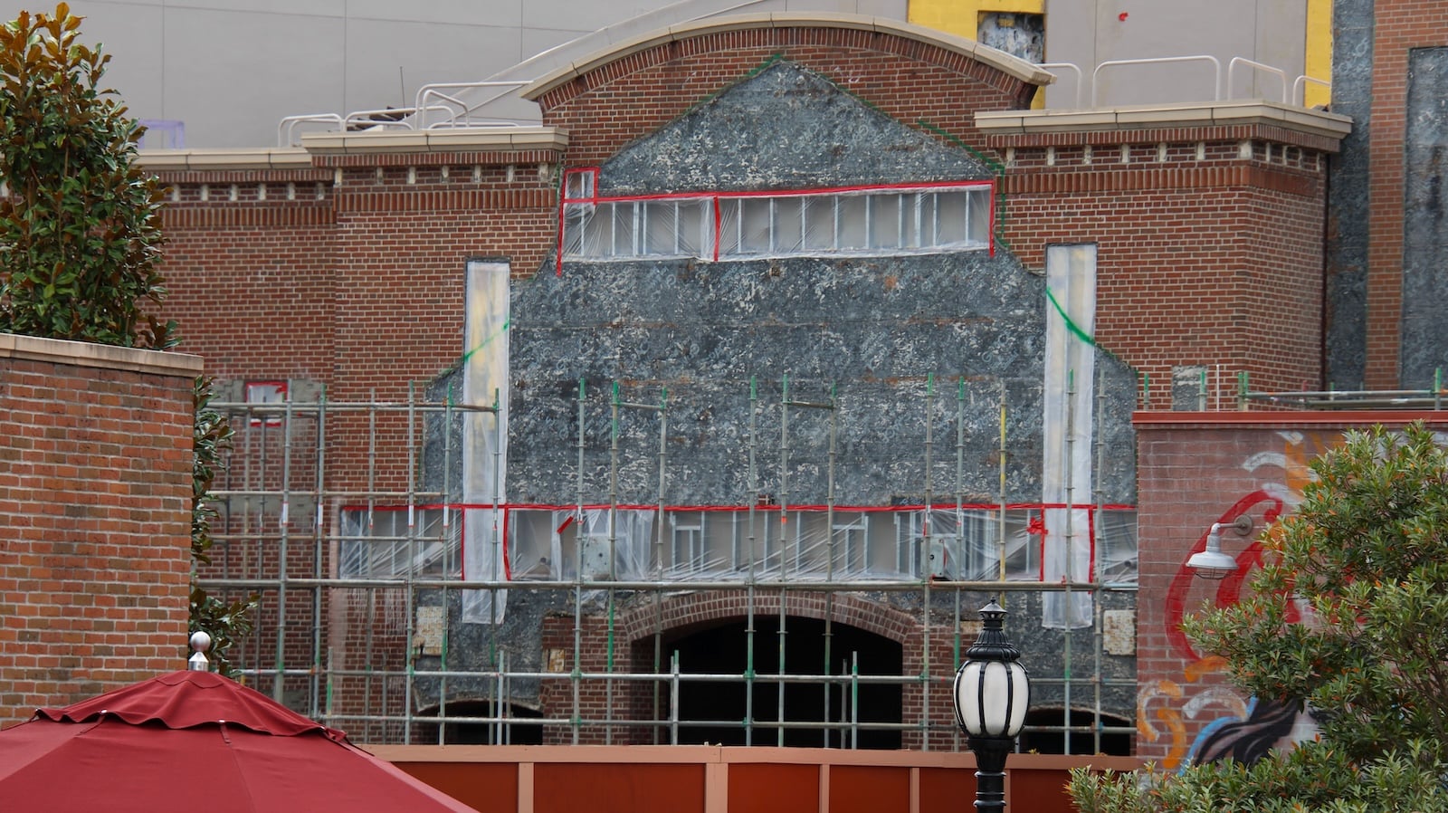 Monstropolis theater construction