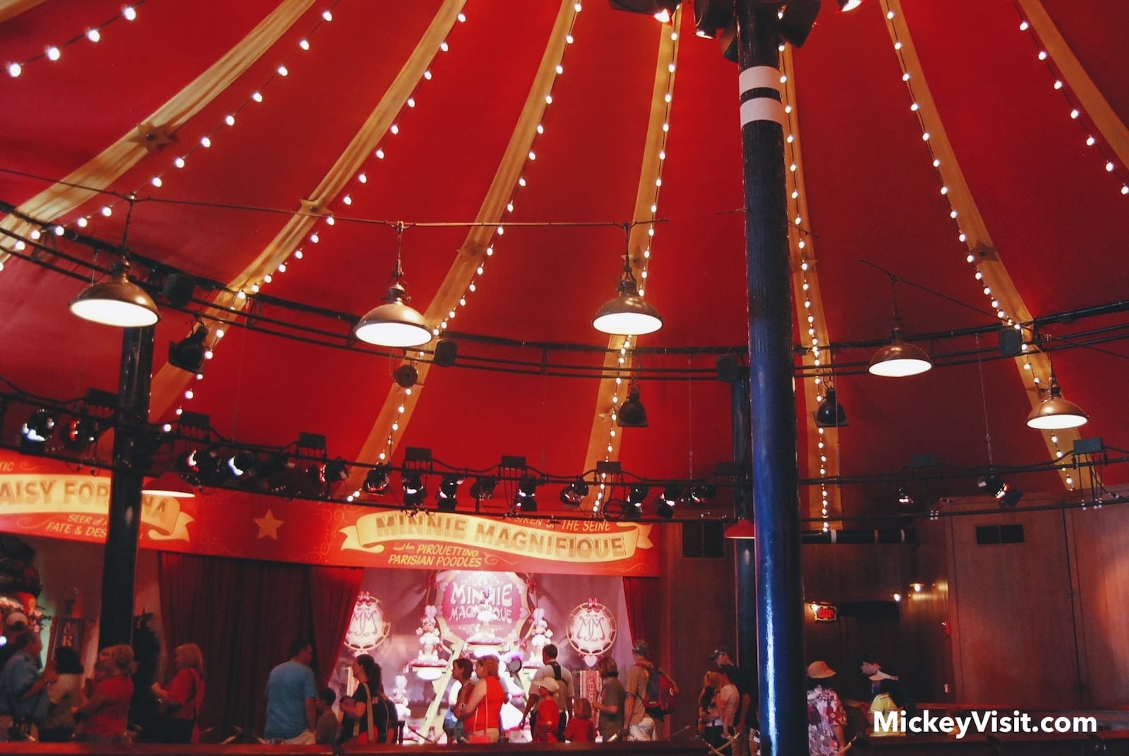 Pete's Silly Sideshow tent interior