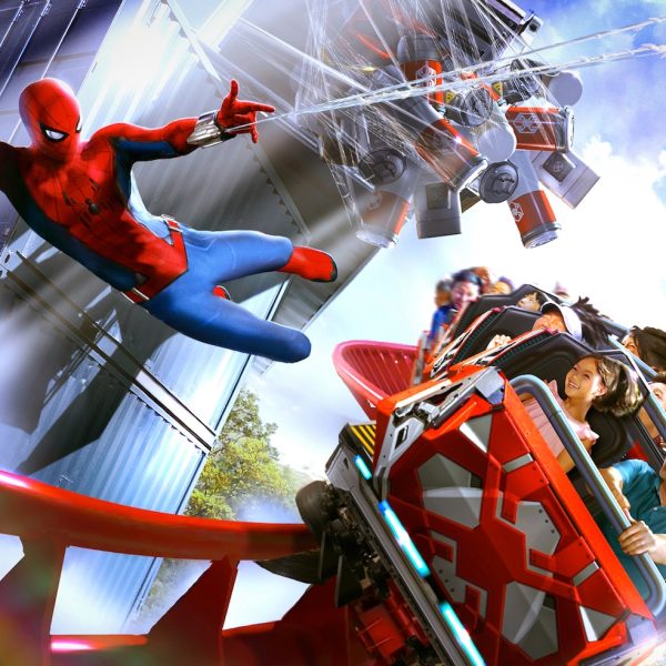 Spider-Man roller coaster