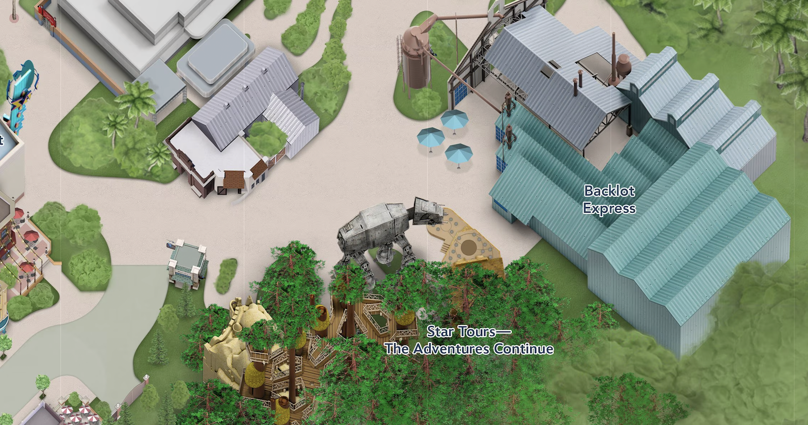 Hollywood Studios map