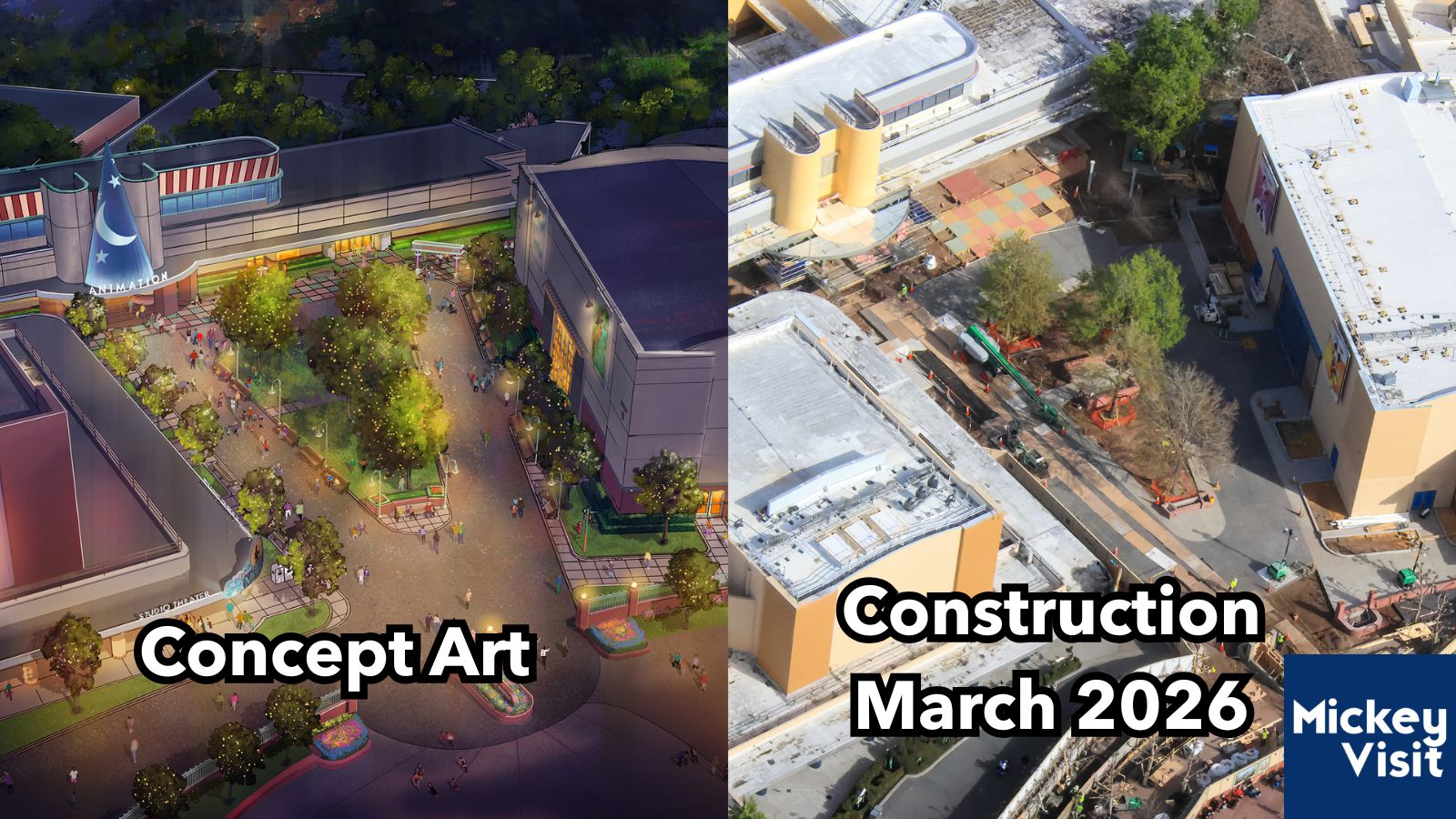 Walt Disney Studios construction