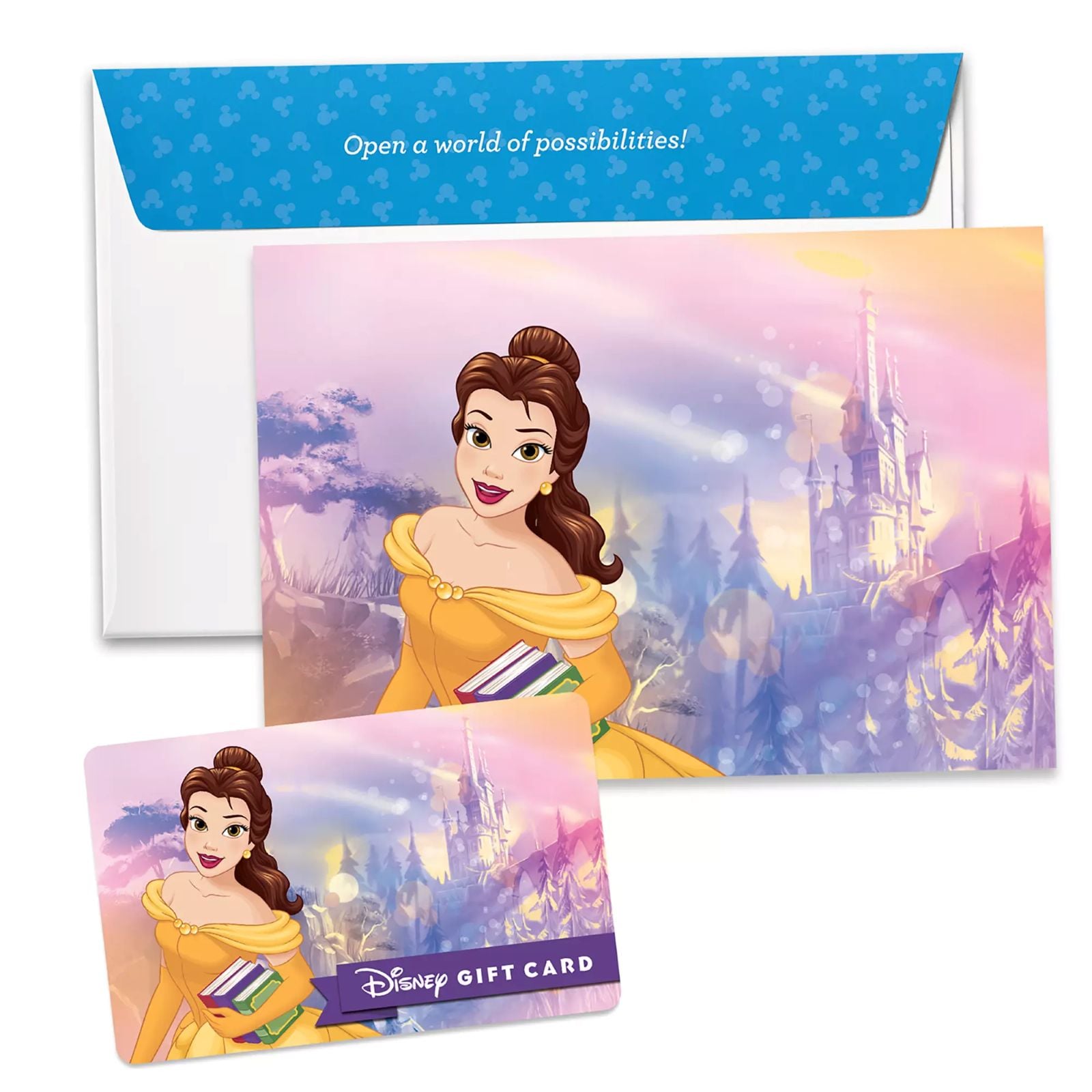 Disney gift cards with Belle