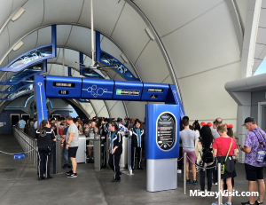 disney world tron ride line