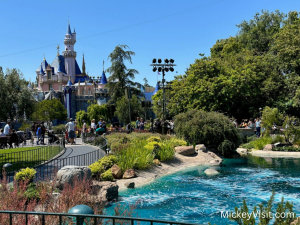 Disneyland Lagoon with Castle in Background