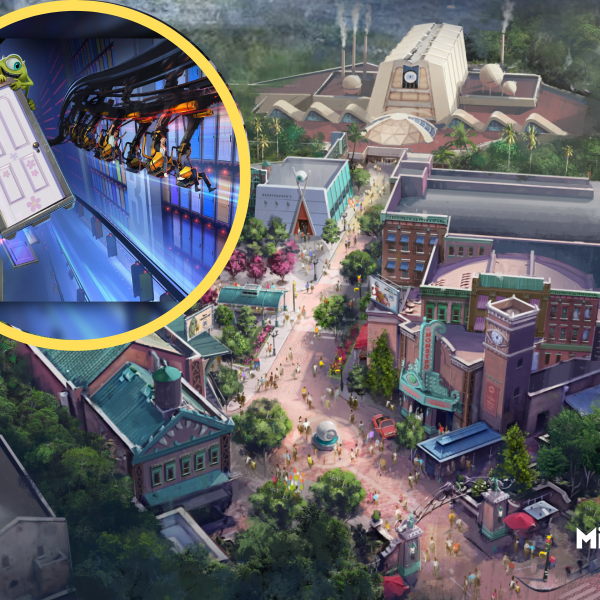 Monters Inc. land concept art Hollywood Studios