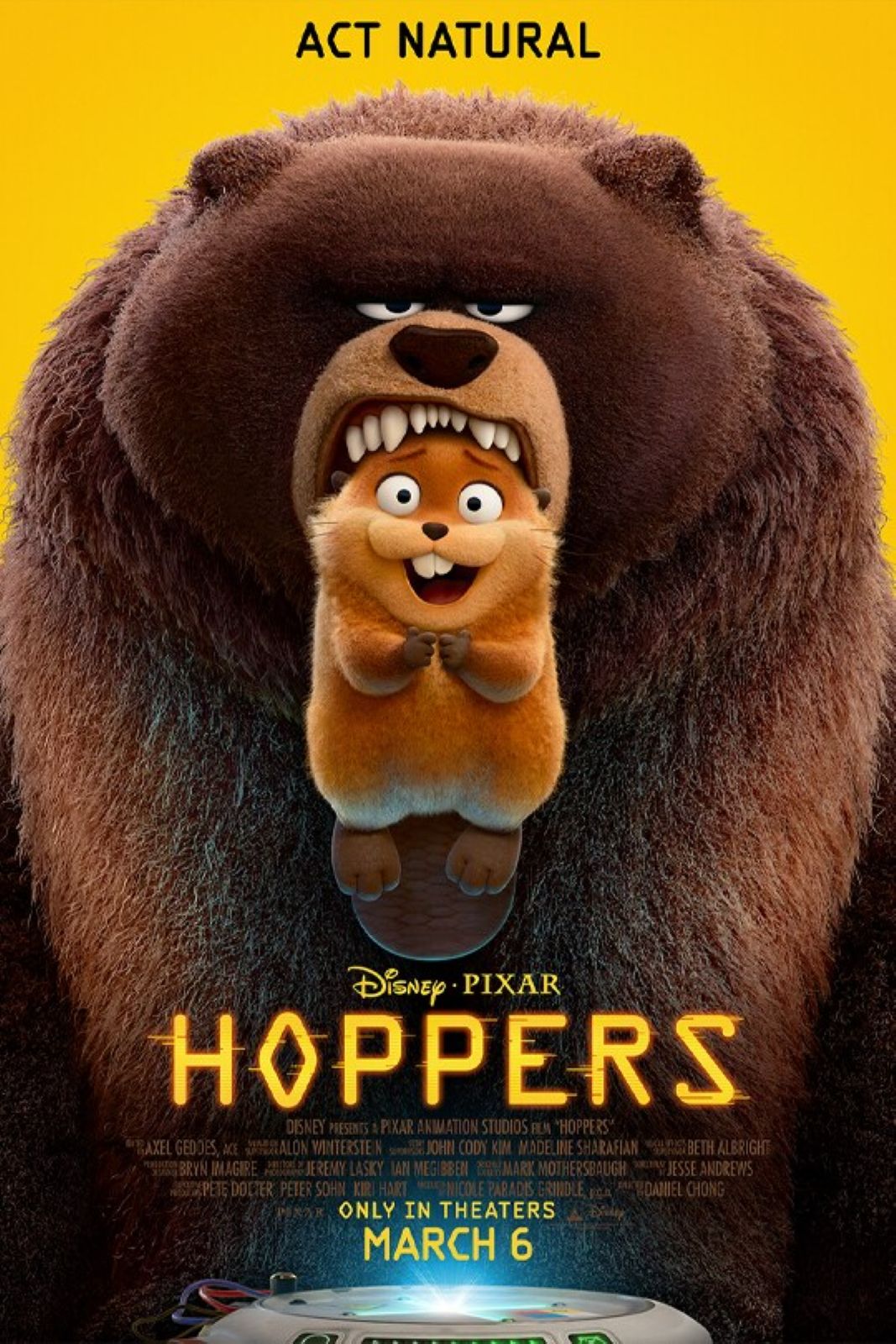 Official poster for the movie Hoppers