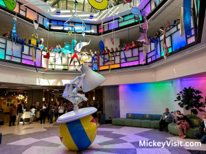 Lobby for Pixar Place Hotel