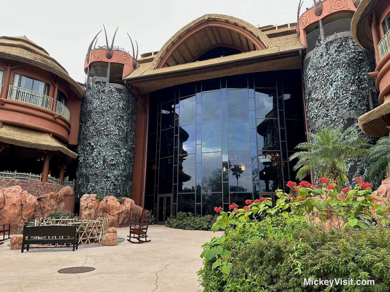 Exterior of Animal Kingdom Lodge