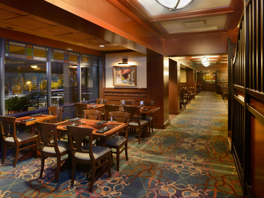 Interior Dining Room of Turf Club Bar & Grill at Disney World's Saratoga Springs Resort & Spa