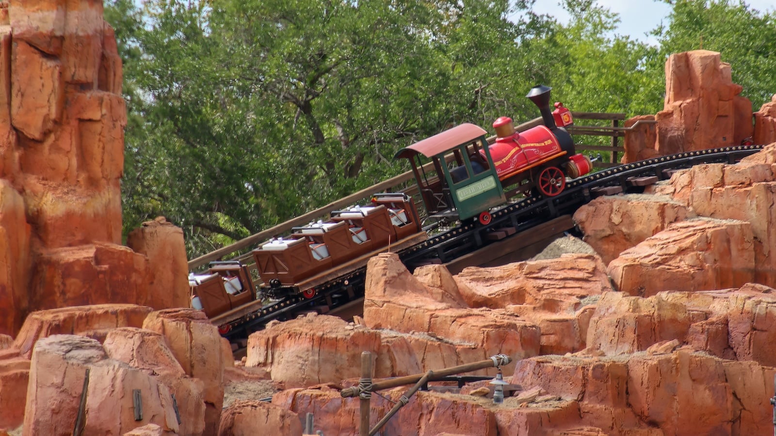 Big Thunder Mountain Railroad trains