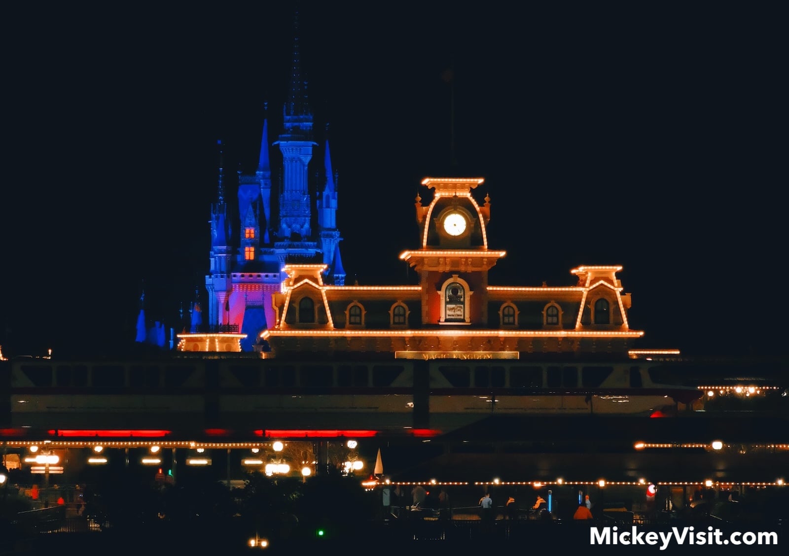 Magic Kingdom at night