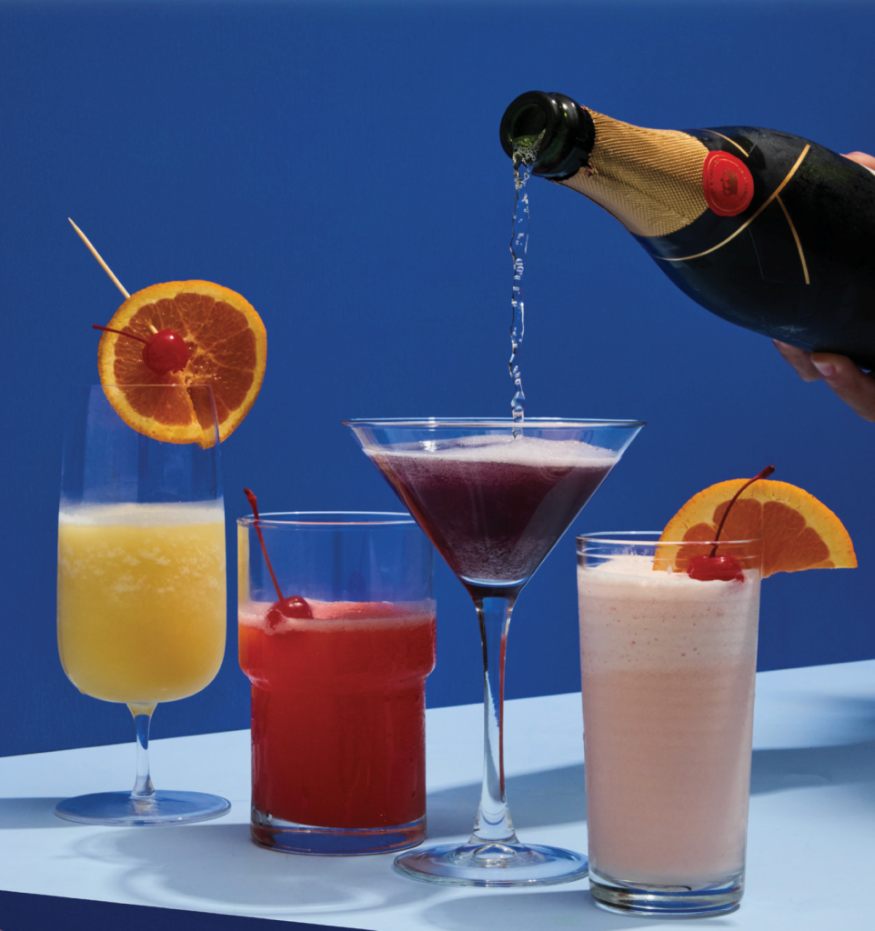 Retro-inspired Disney cocktails from the Monorail Club Car at the Contemporary Resort, as featured in The Unofficial Disney Parks Retro Cookbook