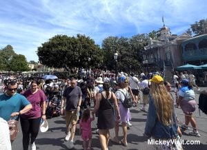New Orleans Square crowds at Disneyland