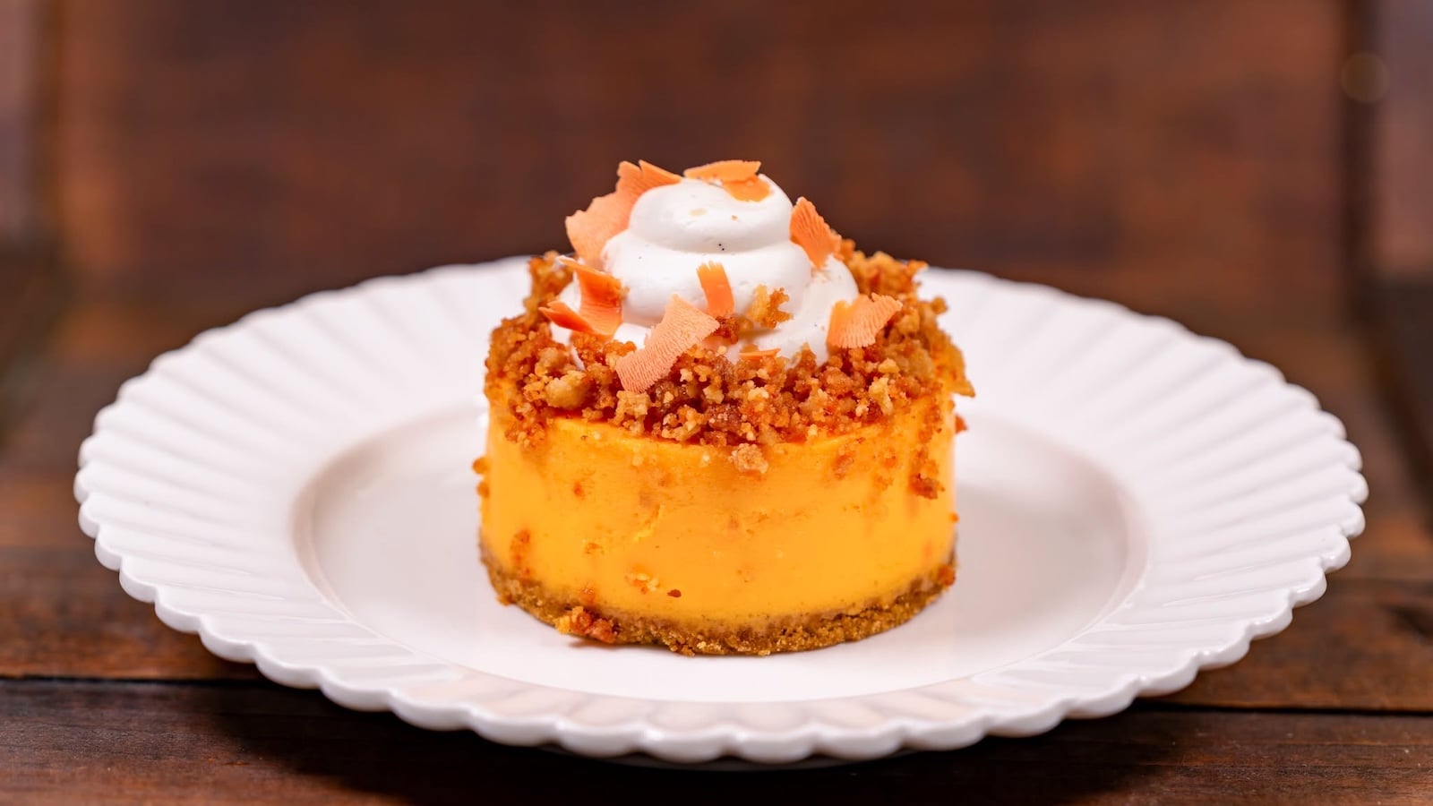 Orange cream cheesecake