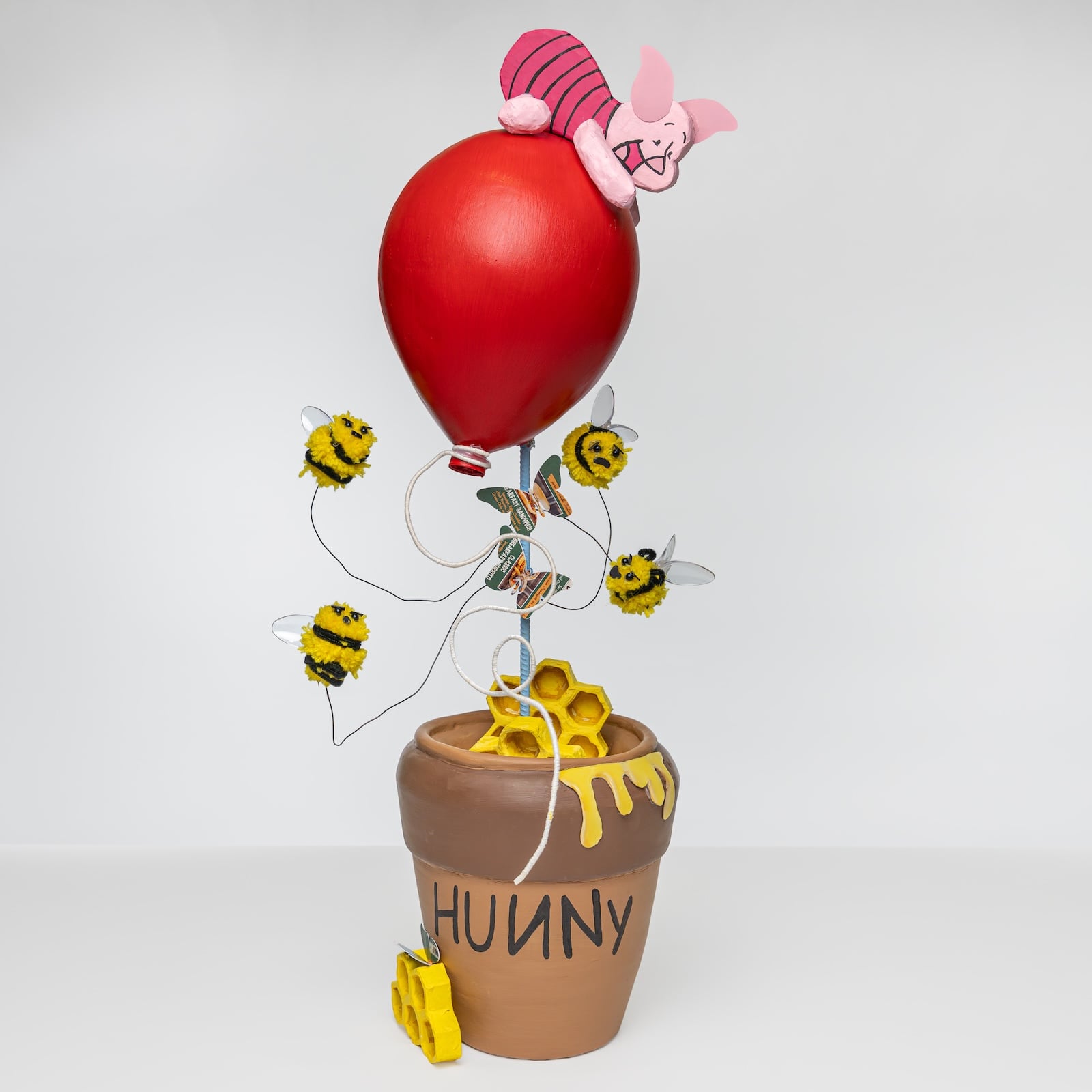 Winnie the Pooh recycled art