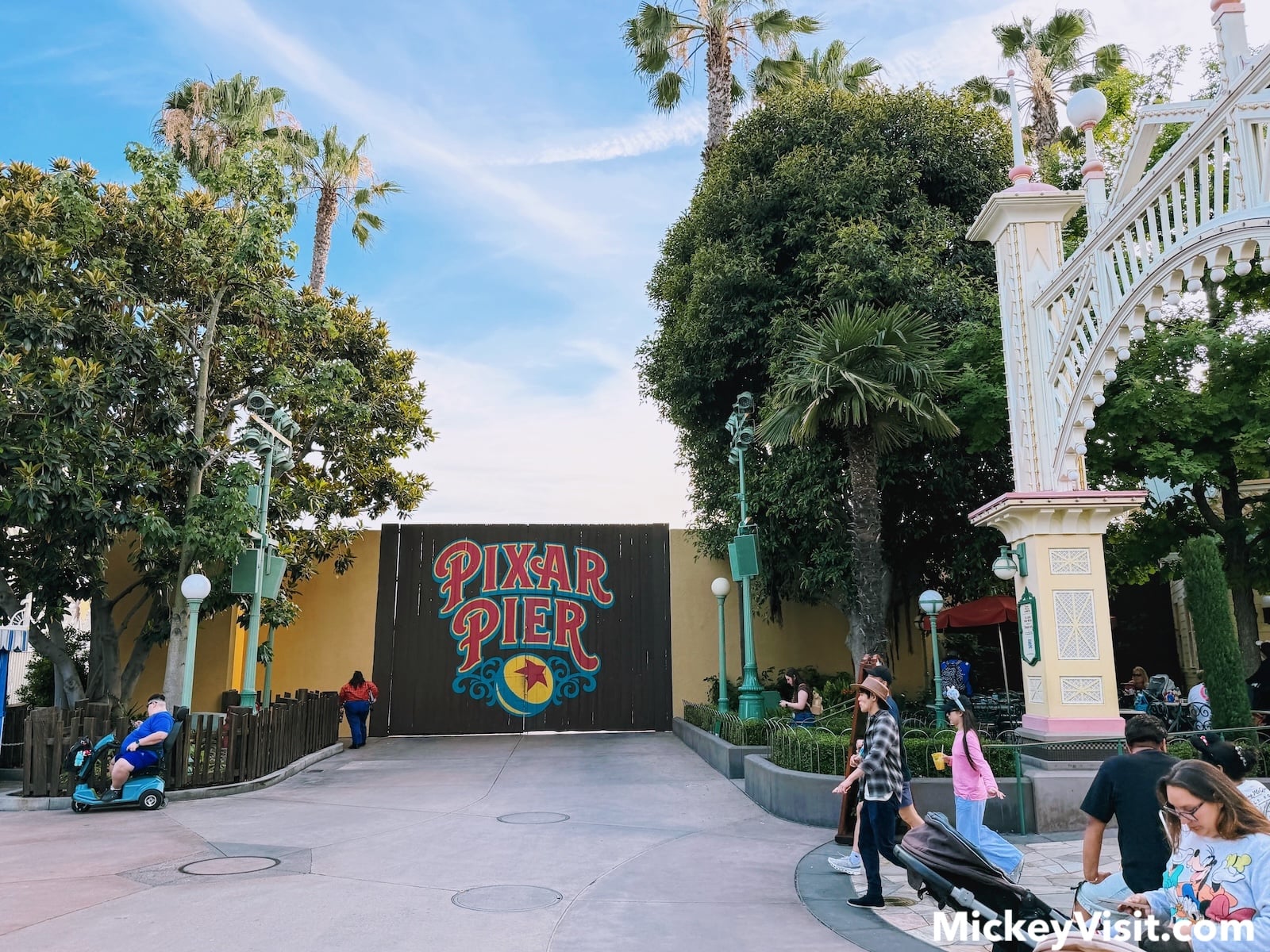 Pixar Pier gate