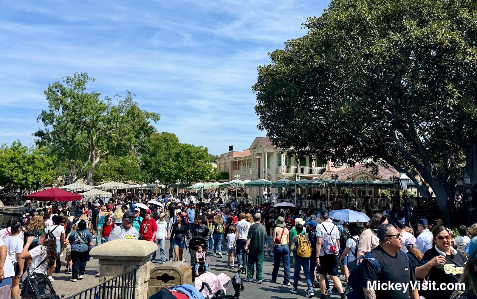 Disneyland crowds New Orleans Square