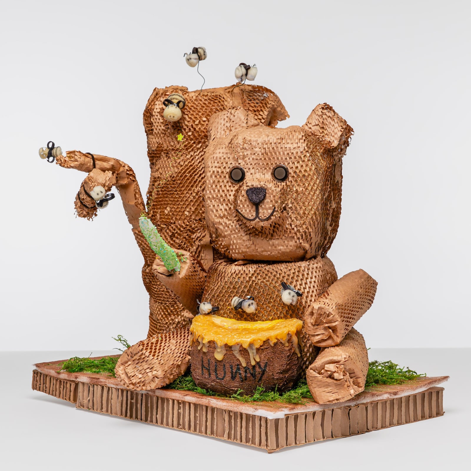 Winnie the Pooh recycled art