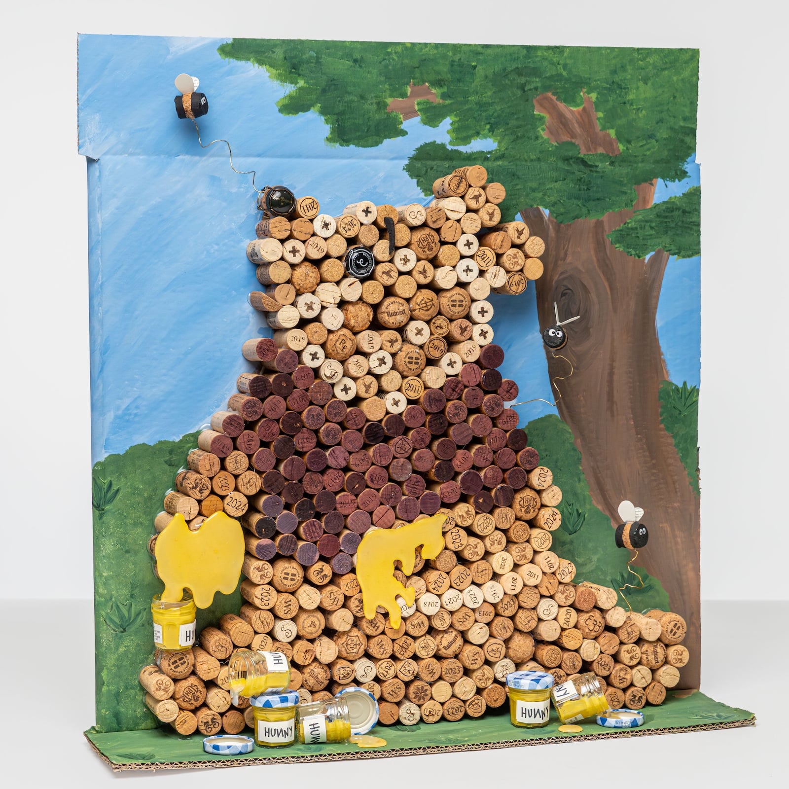 Winnie the Pooh recycled art