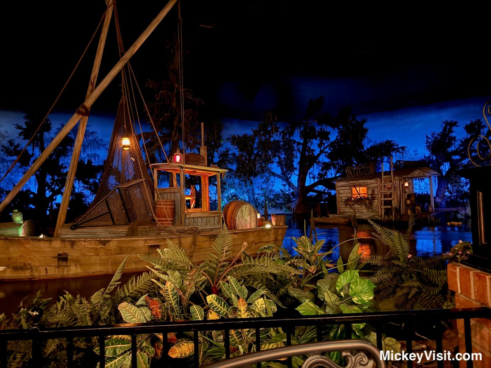 Interior of Blue Bayou Restaurant