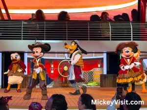 disney cruise line pirates night onboard ship