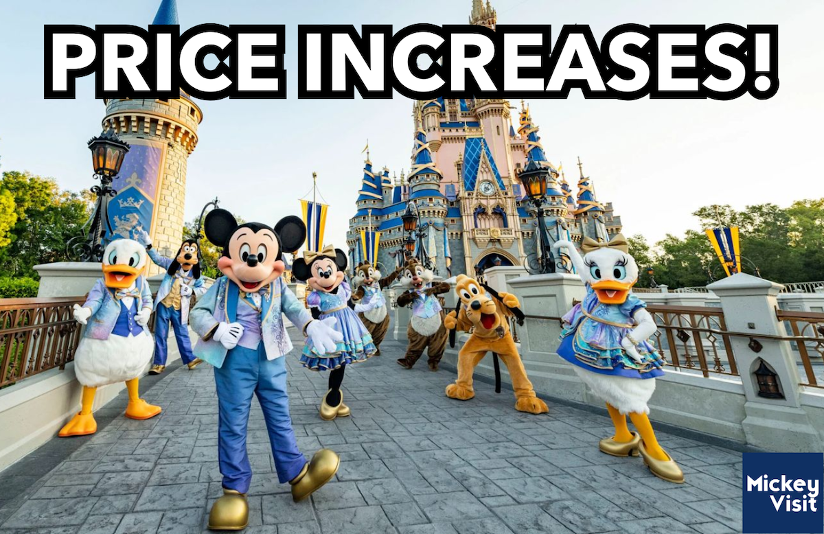 disney world ticket price increases