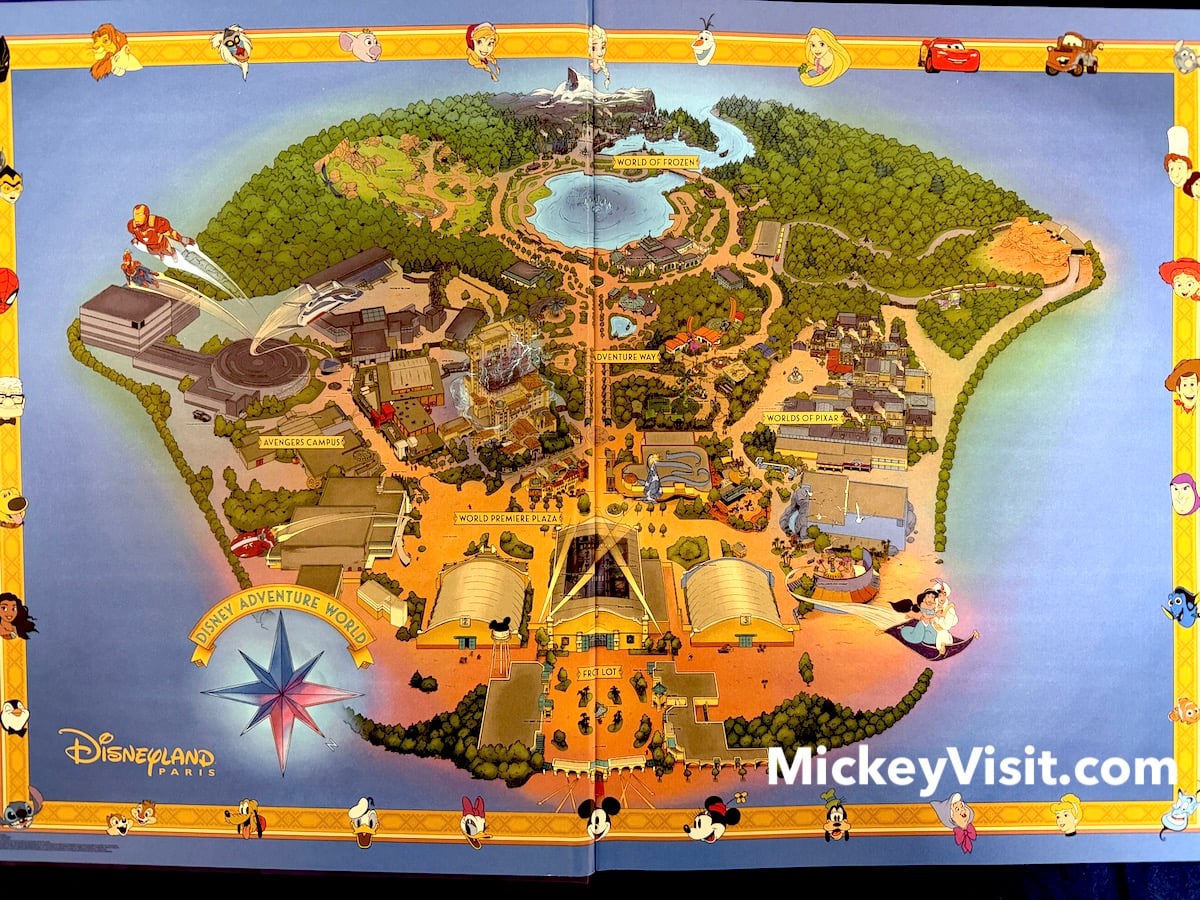 disney adventure world fun map