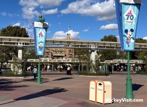 disneyland view from downtown disney