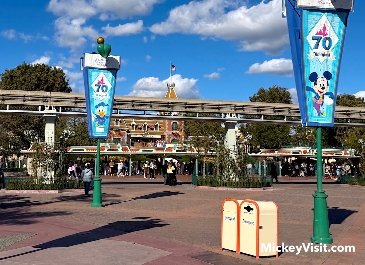 disneyland view from downtown disney