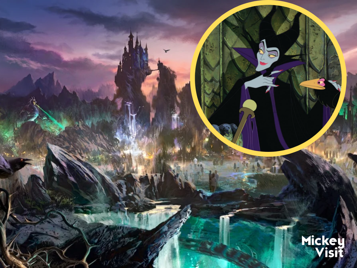 Villains Land concept art at Magic Kingdom and Maleficent