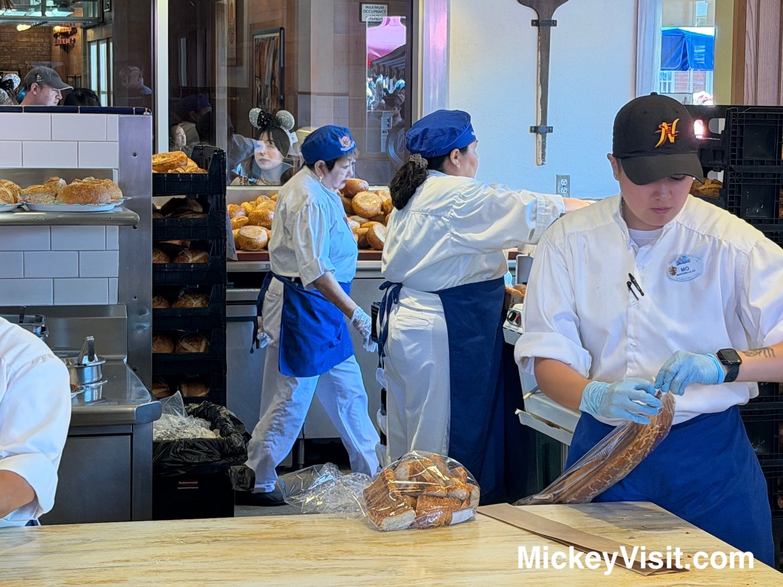 Cast Members at Aunt Cass Cafe Disney California Adventure