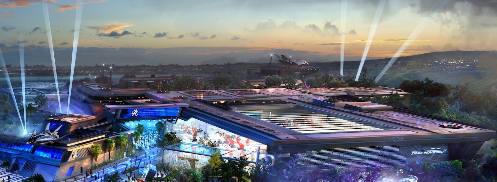 Avengers Campus concept art