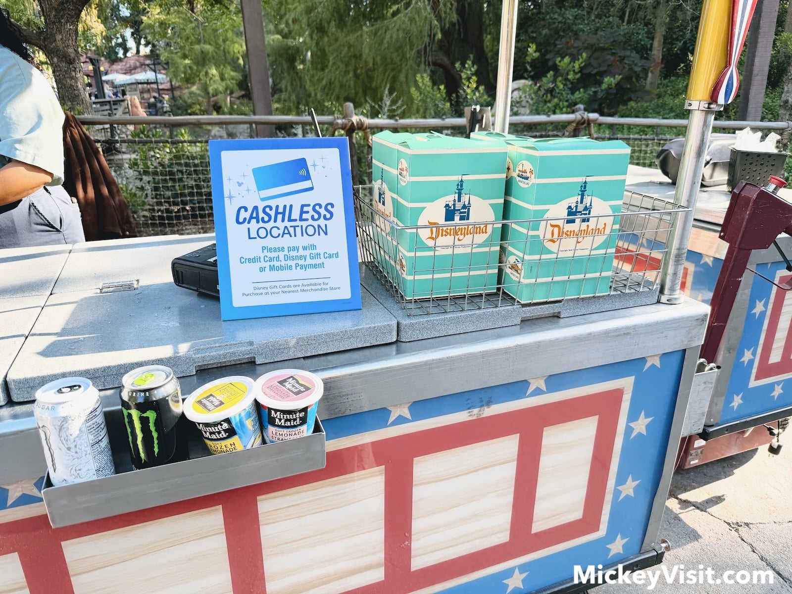 Cashless Disneyland cart