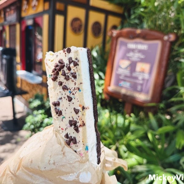 Cookie Dough Brownie Ice Cream Sandwich