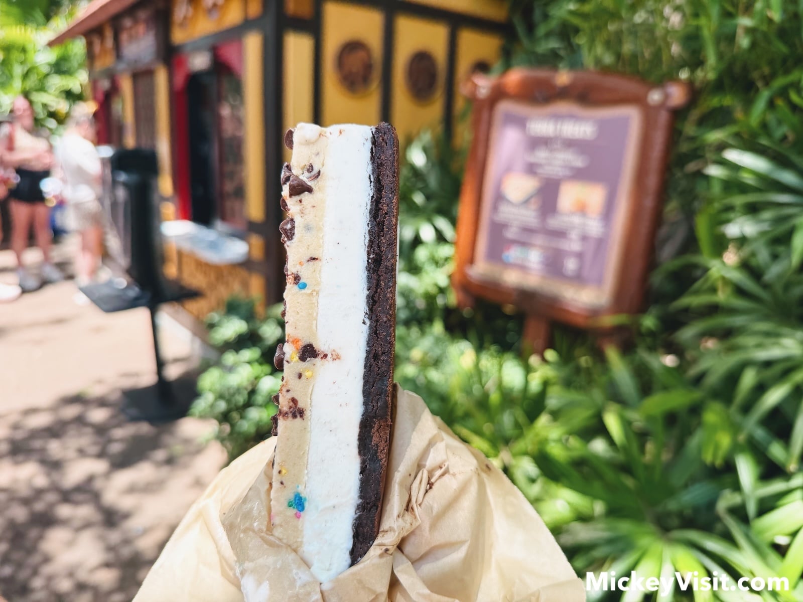 Cookie Dough Brownie Ice Cream Sandwich