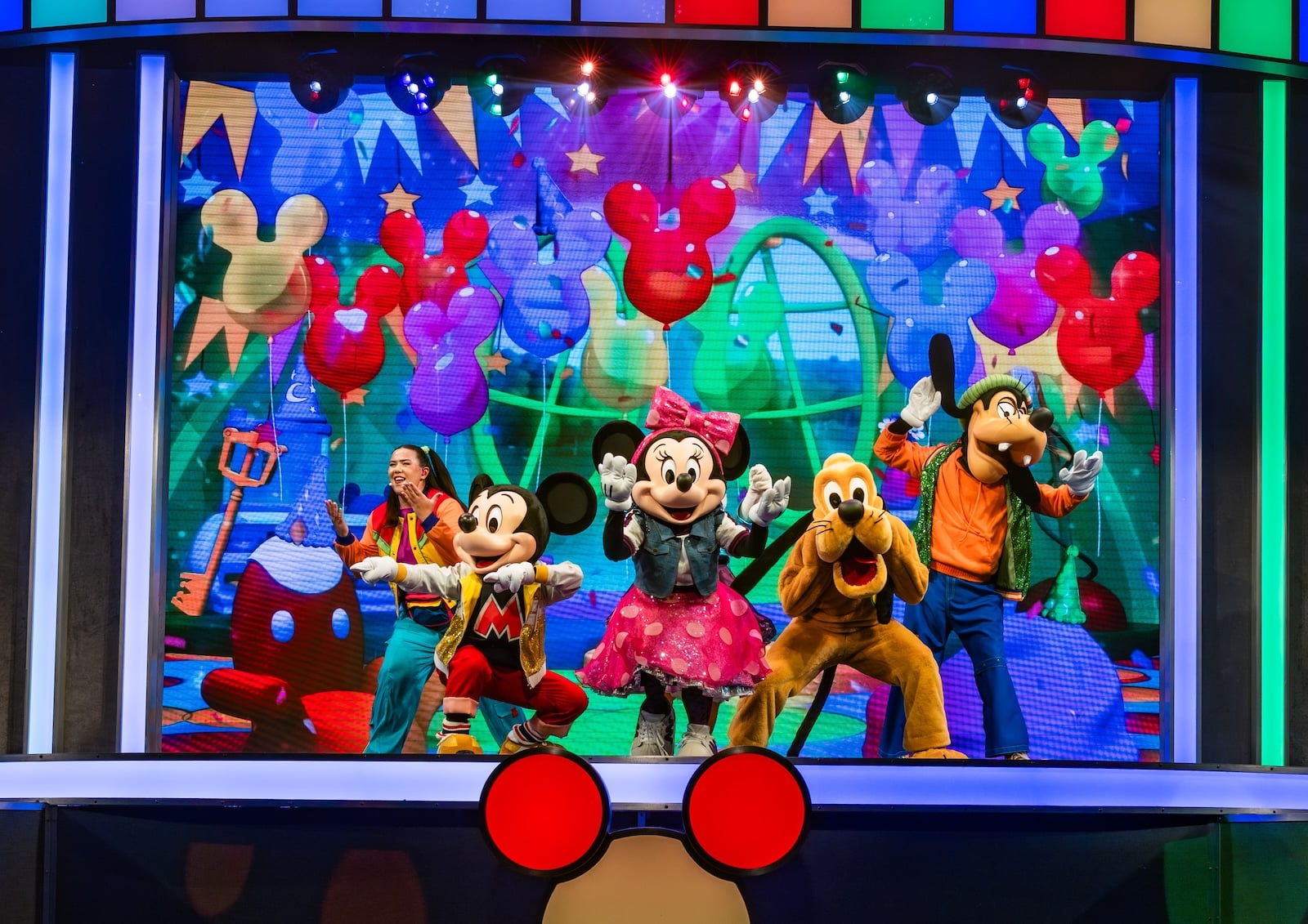 Mickey, Minnie, Pluto, Goofy