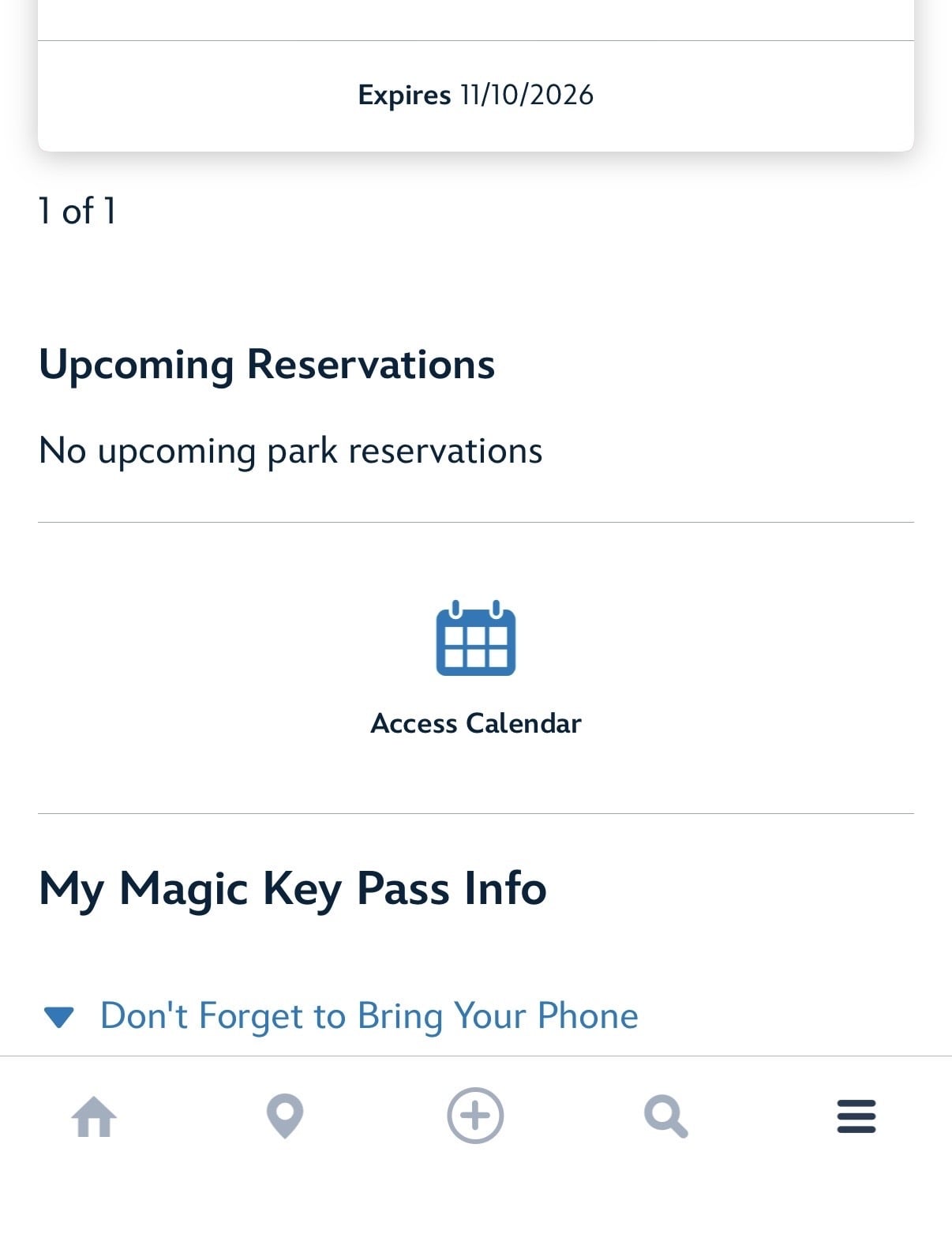Disneyland app