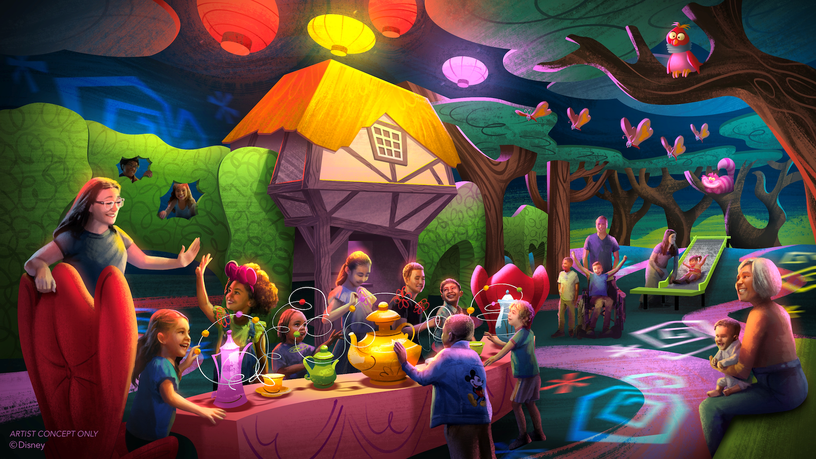 Alice in Wonderland playground