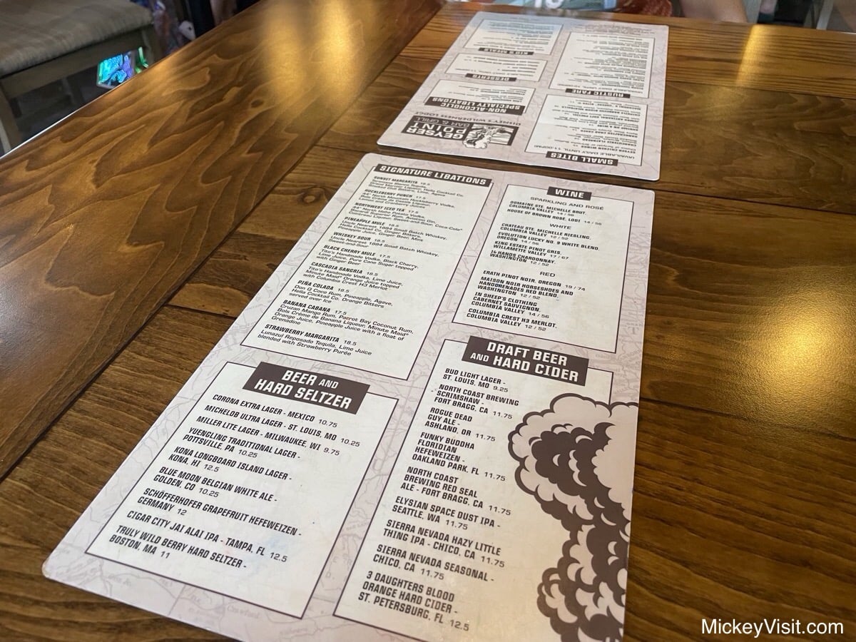 Geyser Point Menu