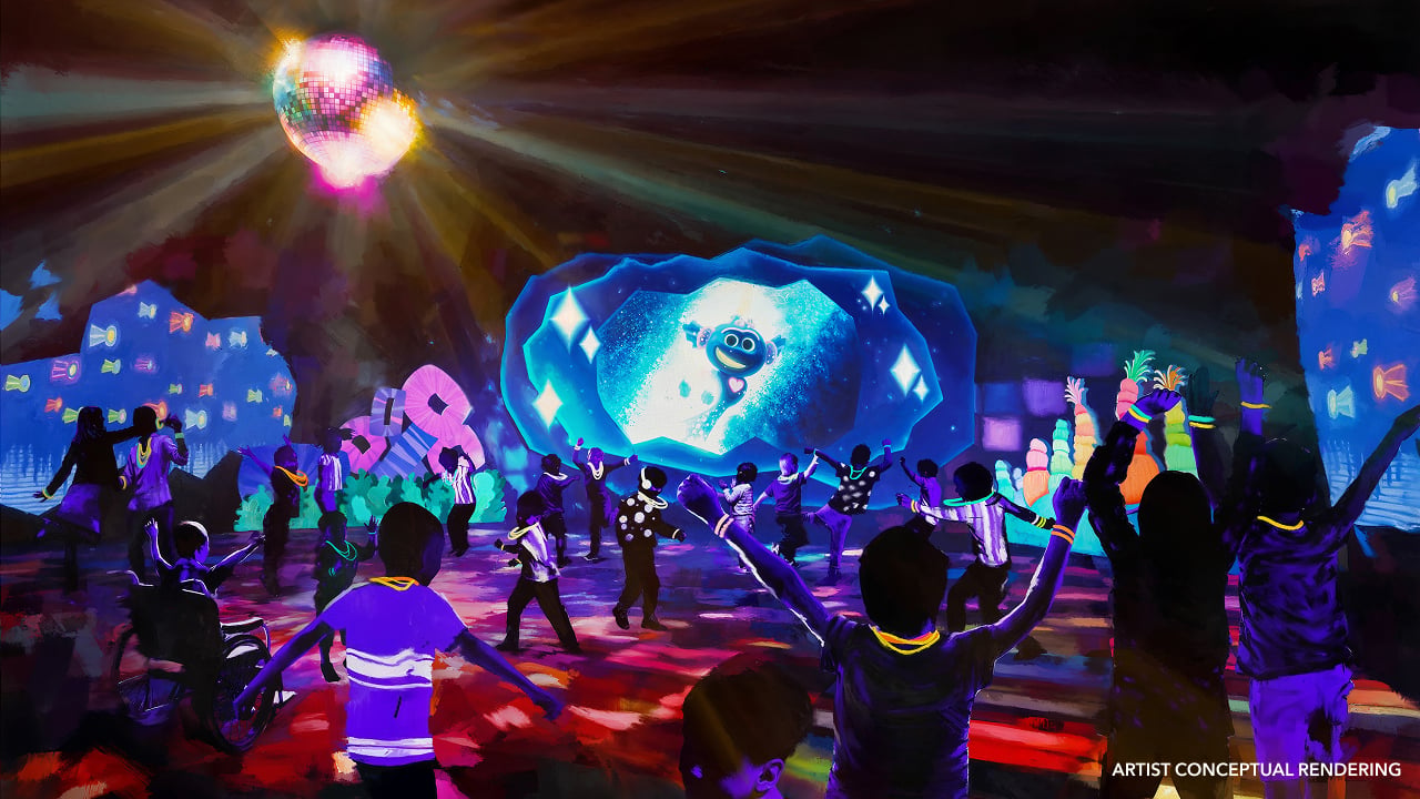 Trolls dance party