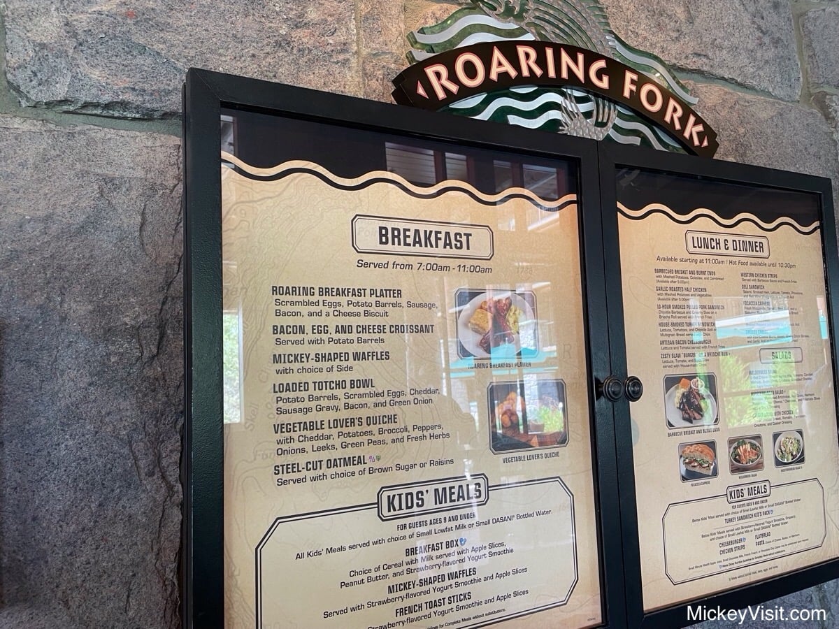 Roaring Fork Menu
