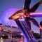 Monorail and Spaceship Earth with Guardians of the Galaxy: Cosmic Rewind entrance