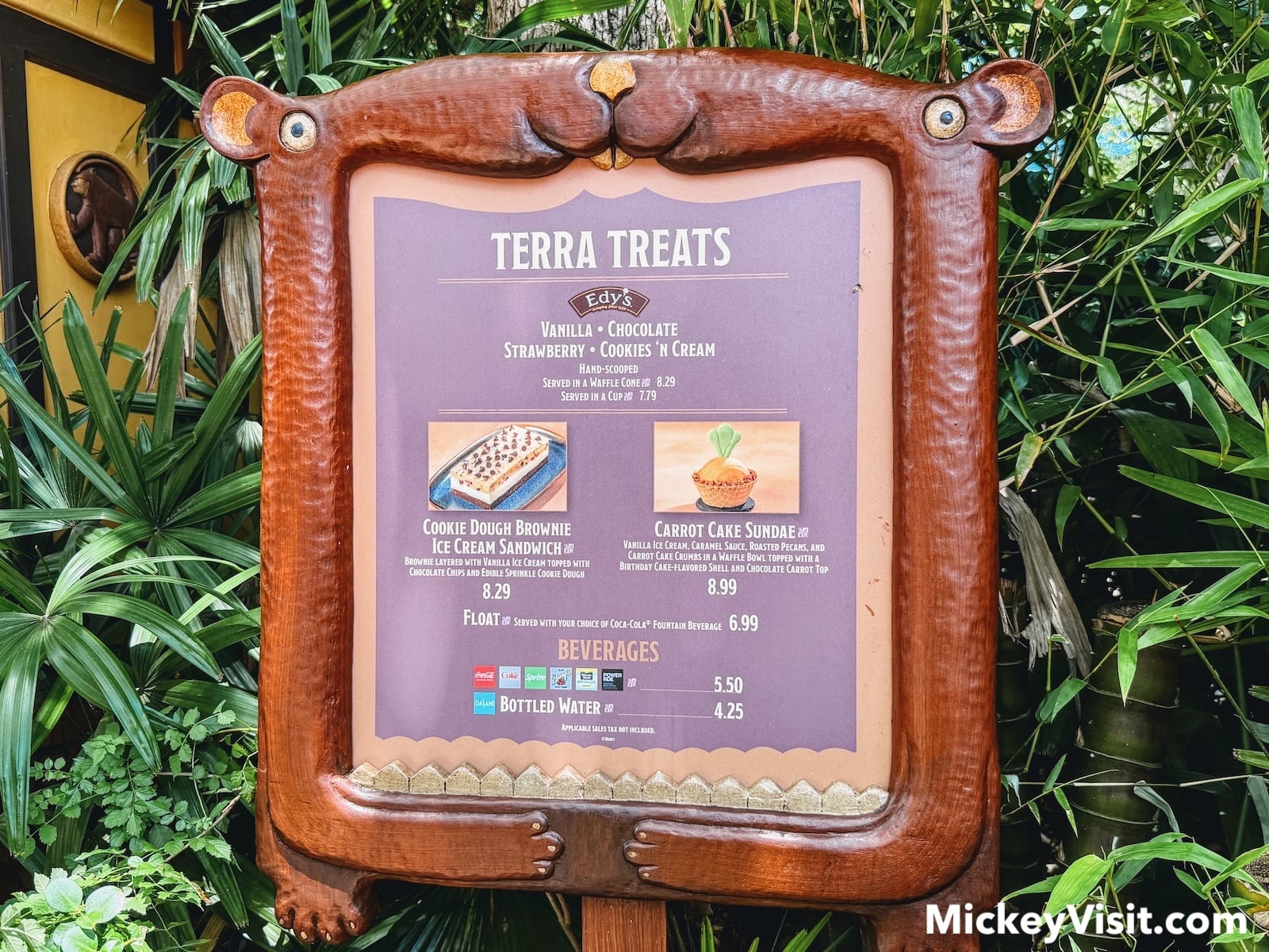 Terra Treats menu
