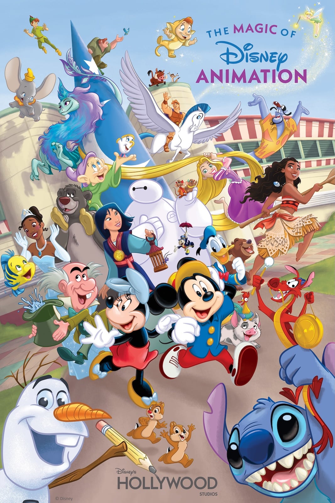 Disney character poster