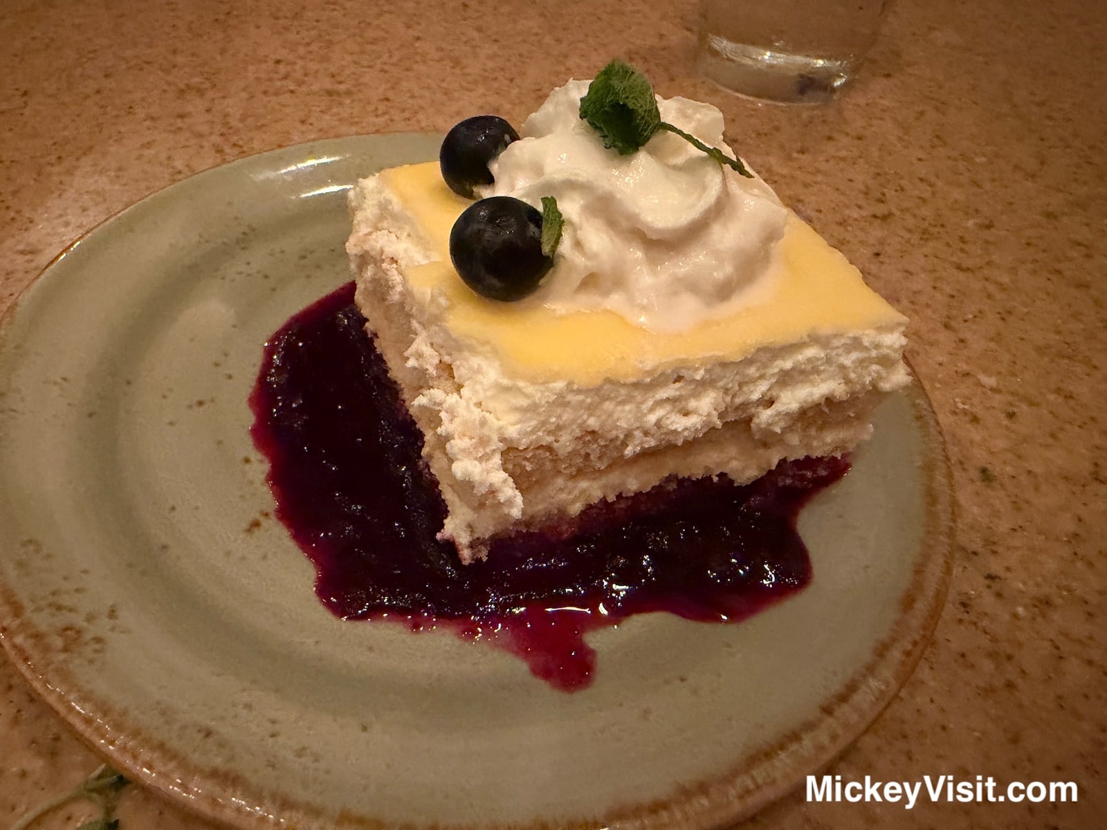 Lemon Tiramisu dessert at Wine Country Trattoria