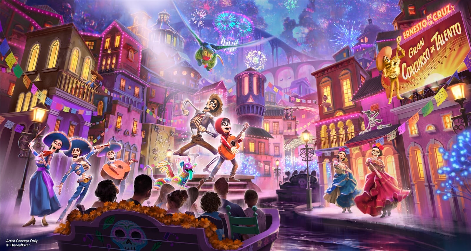 Coco boat ride concept art